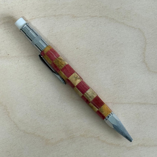 Beautiful Two Tone Maple Segmented  2mm Mechanical Pencil