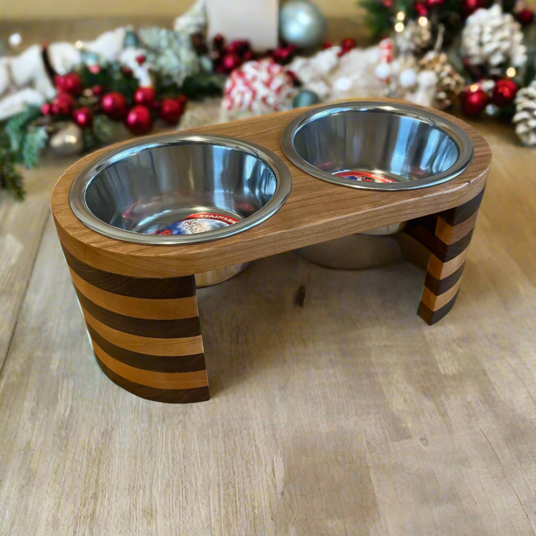 Double Dog Feeder Medium Stacked