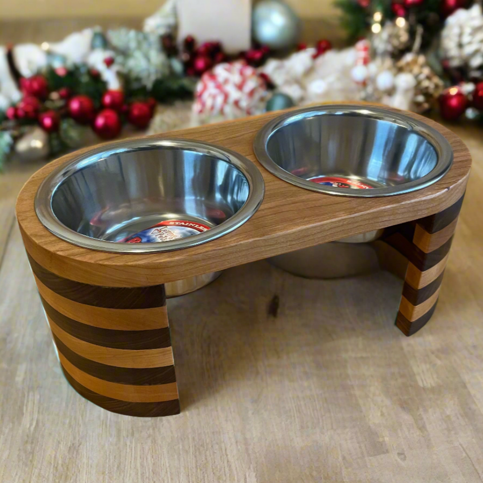 Double Dog Feeder Medium Stacked