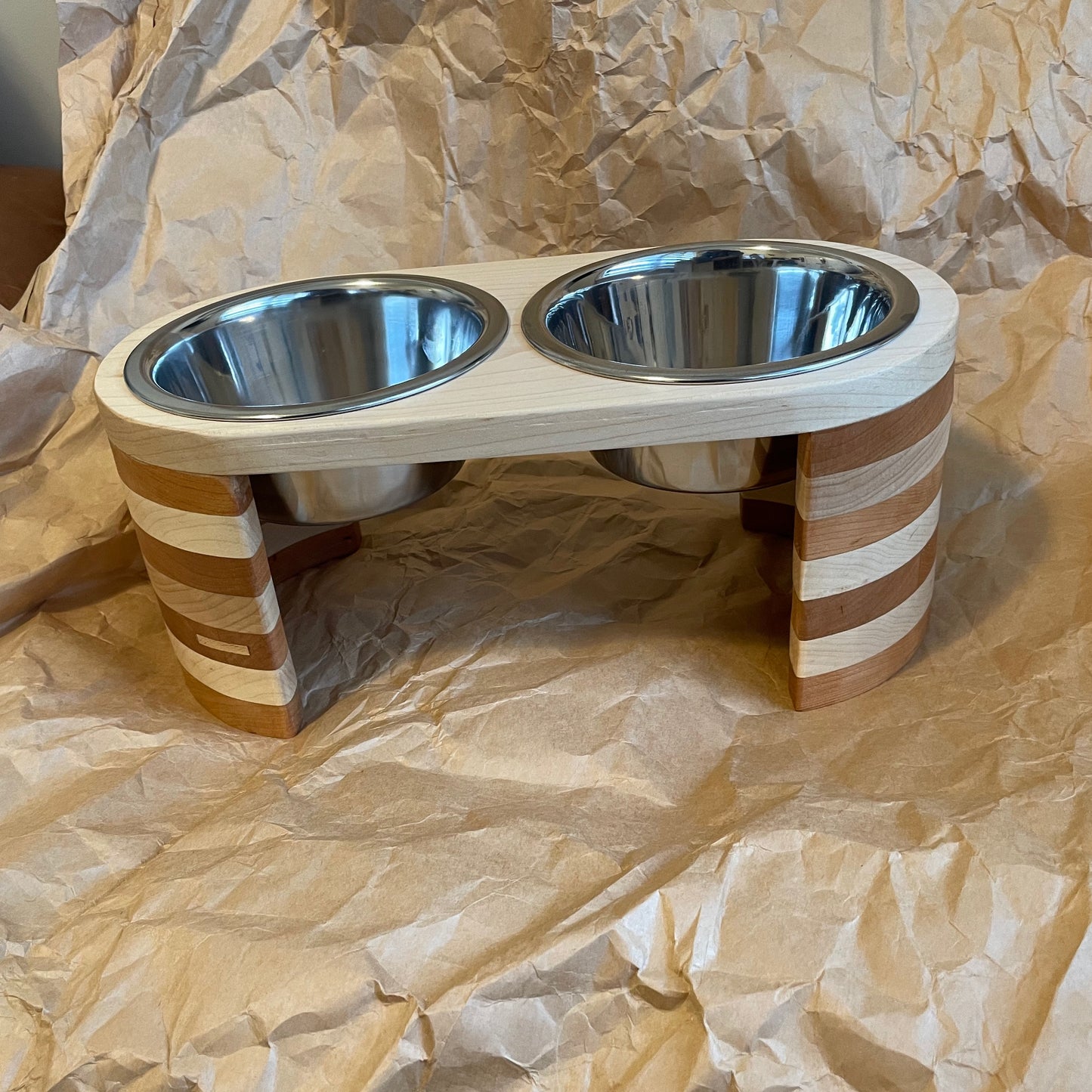Double Dog Feeder Medium Stacked
