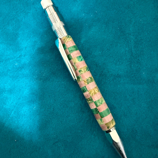 Beautiful Two Tone Box Elder Segmented  2mm Mechanical Pencil
