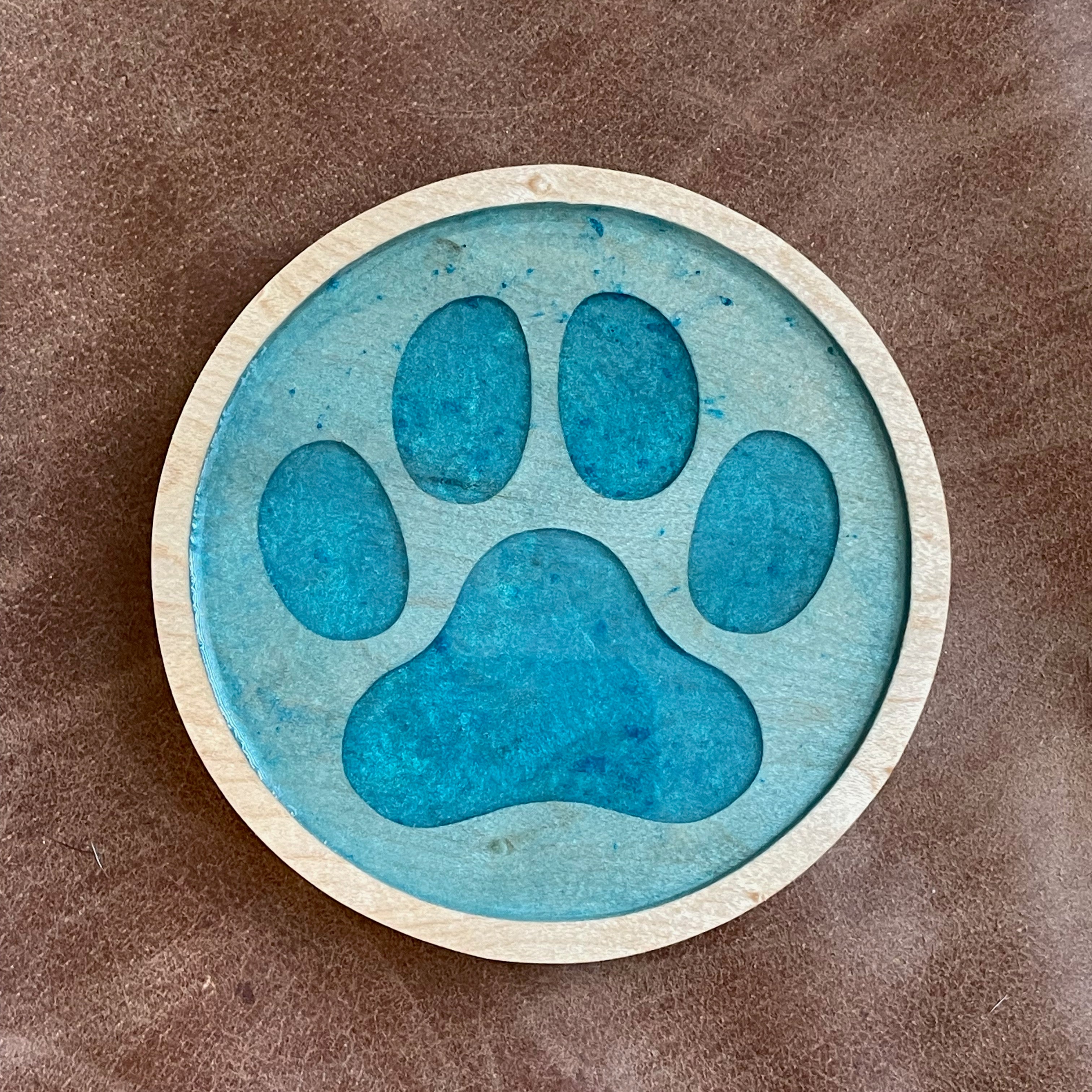 Maple Paw Print Coaster. For the animal lovers in all of us