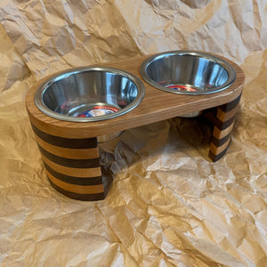 Double Dog Feeder Medium Stacked