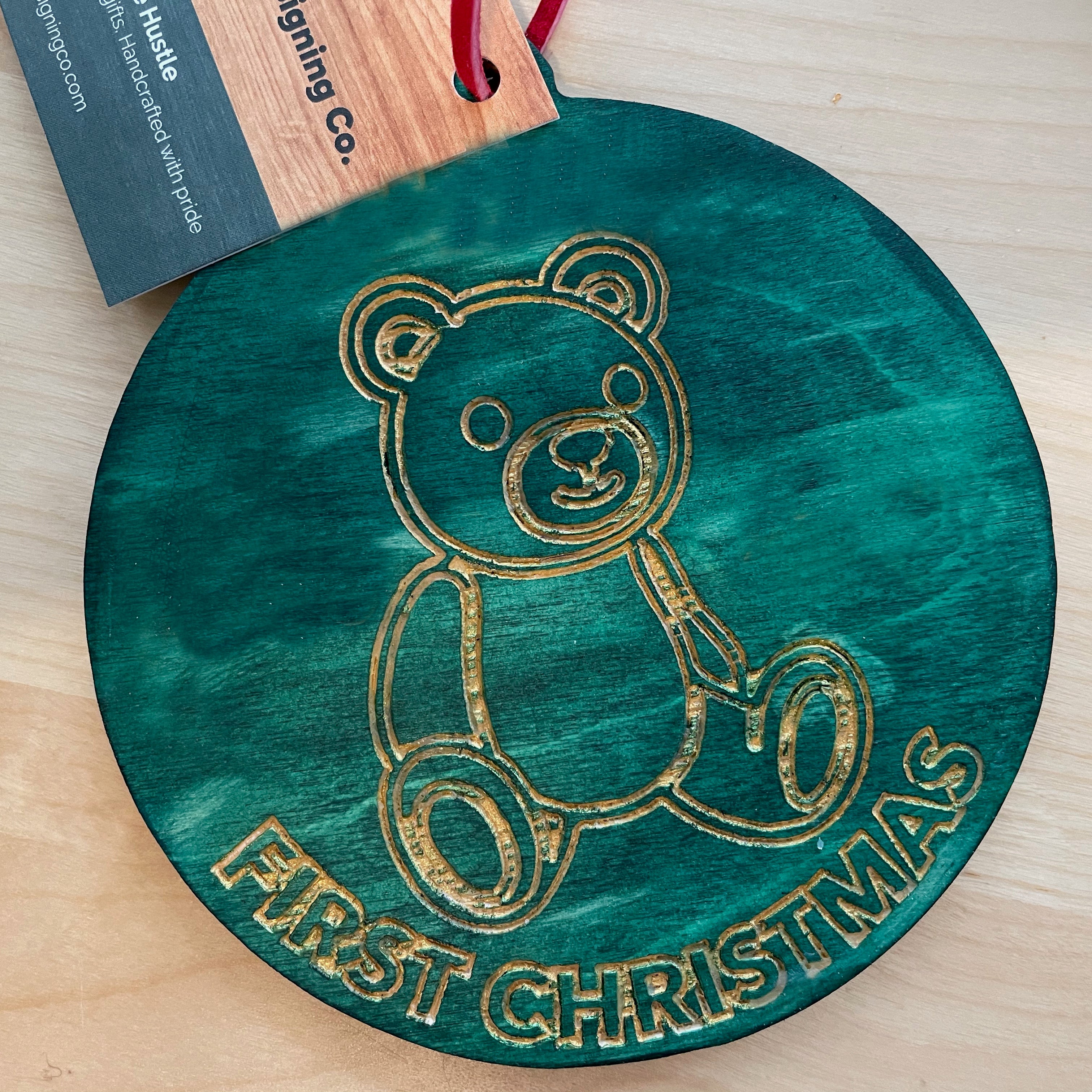 First Christmas Teddy Bear Ornament